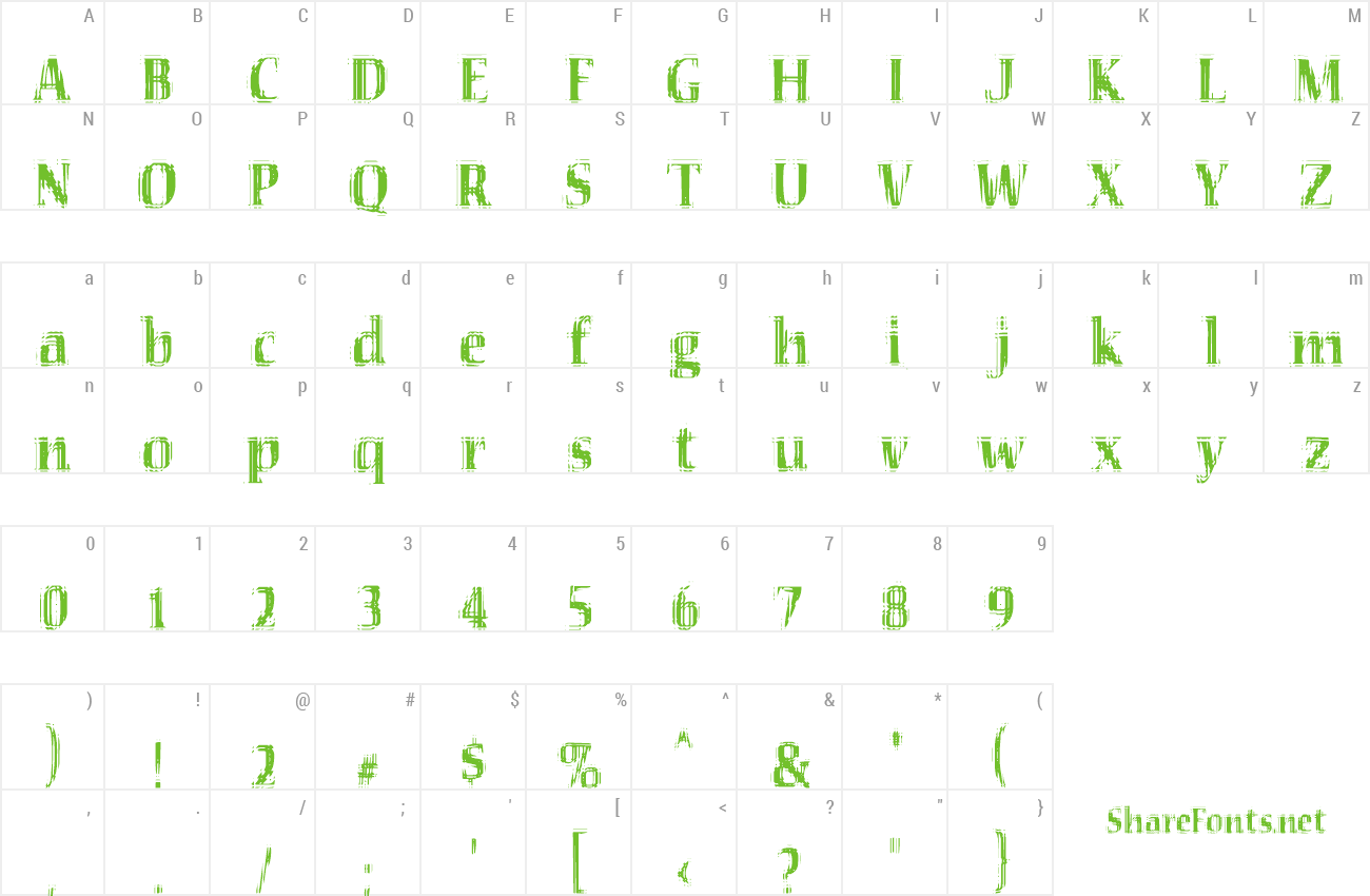 Font VTC Seeindubbledointriple preview